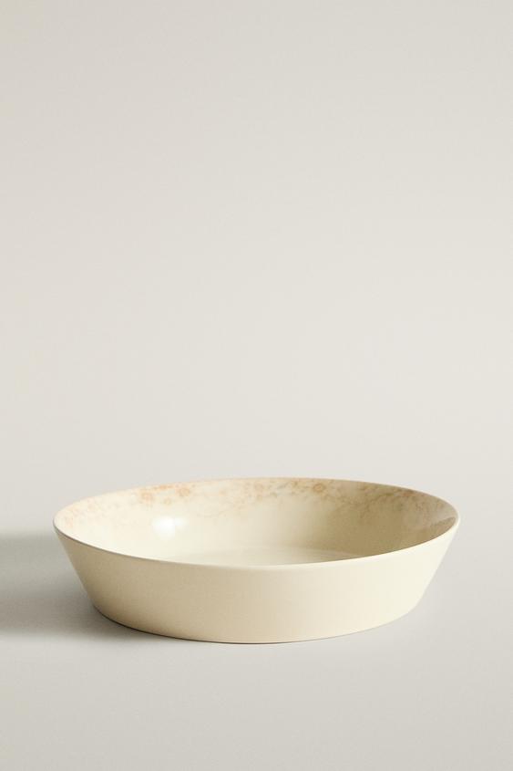 Zara STONEWARE GARDENIA SALAD BOWL - Beige-pink - Image 0