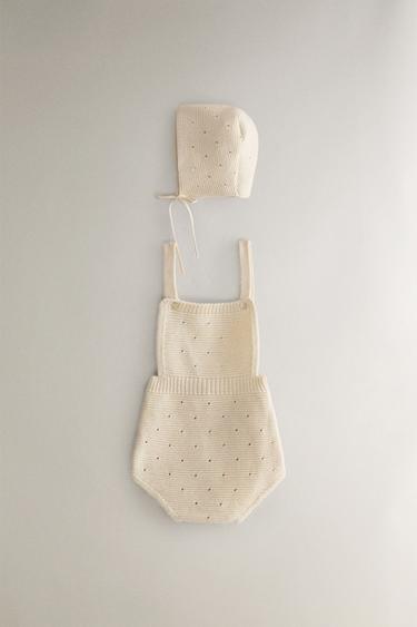 BONNET BÉBÉ TRICOT - Beige clair de Zara - Image 5