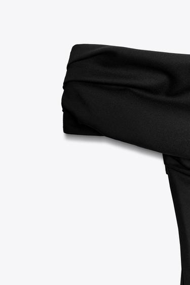 ASYMMETRIC SHORT DRESS - Black by Zara - Image 8