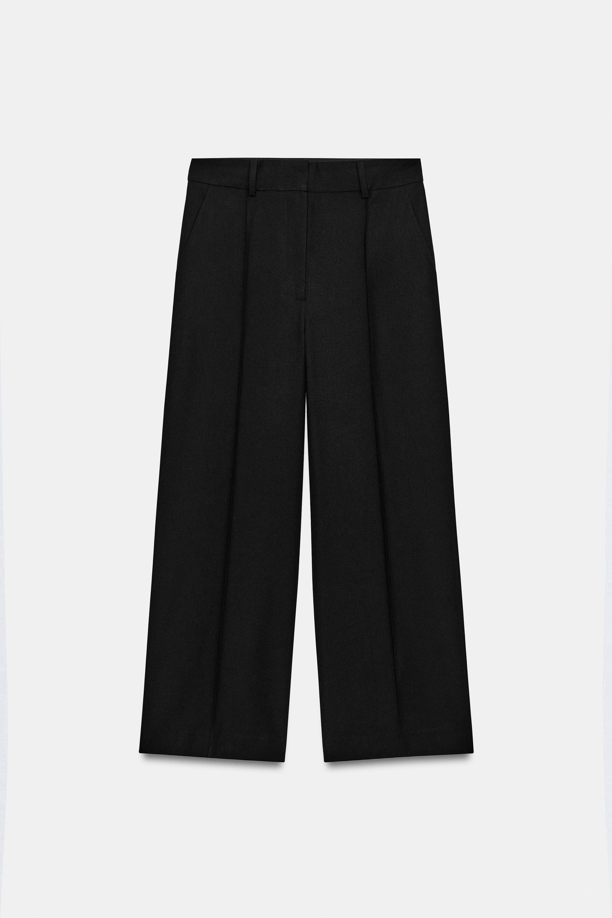 Женские брюки Zara ZW COLLECTION CROPPED PANTS — фото 5