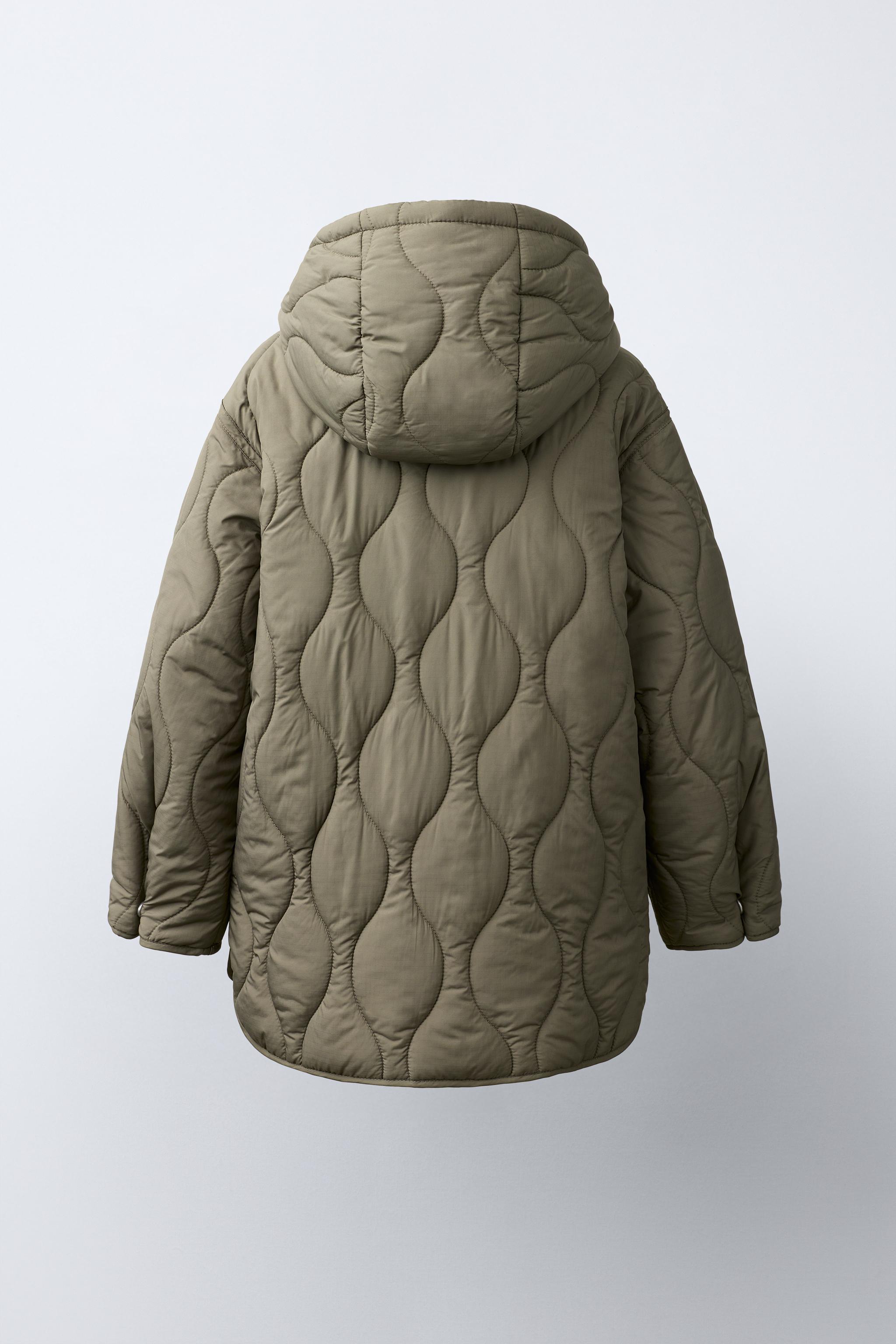 フード付き 撥水パフジャケット - ダークネイビーブルー | ZARA Japan