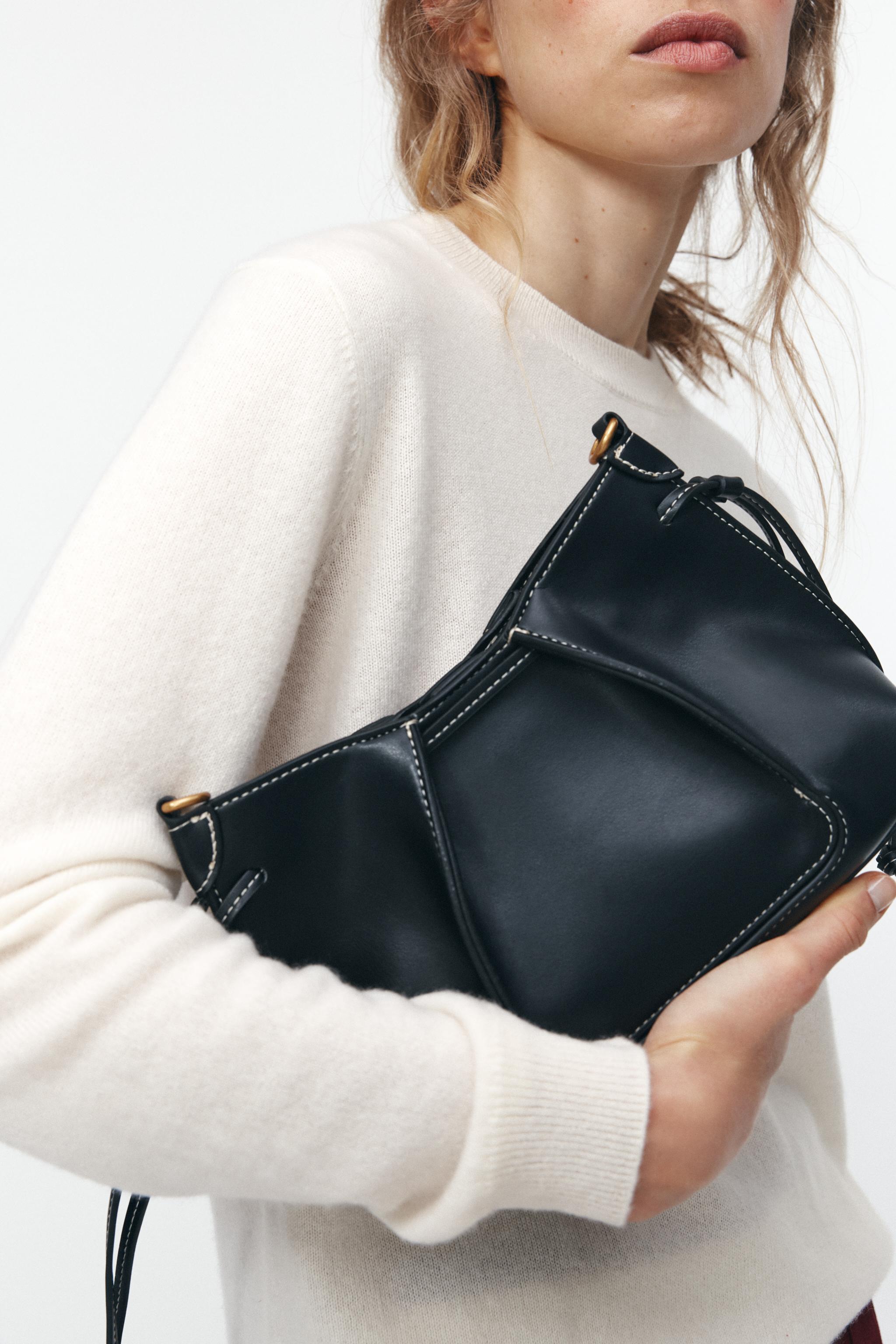 ☆ドイツ発*ZARA*新作*PLEATED ミニバッグ/BLACK☆ MINI PLEATED BAG - Black | ZARA New Zealand