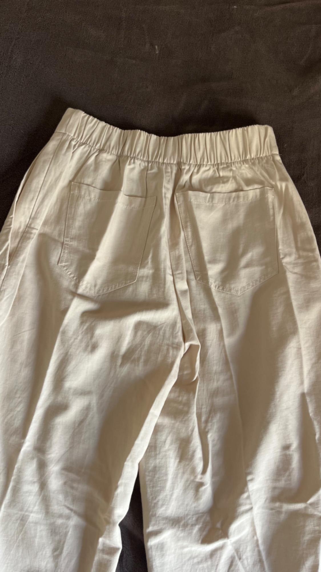 PANTALON À PINCE BEIGE - Image 4