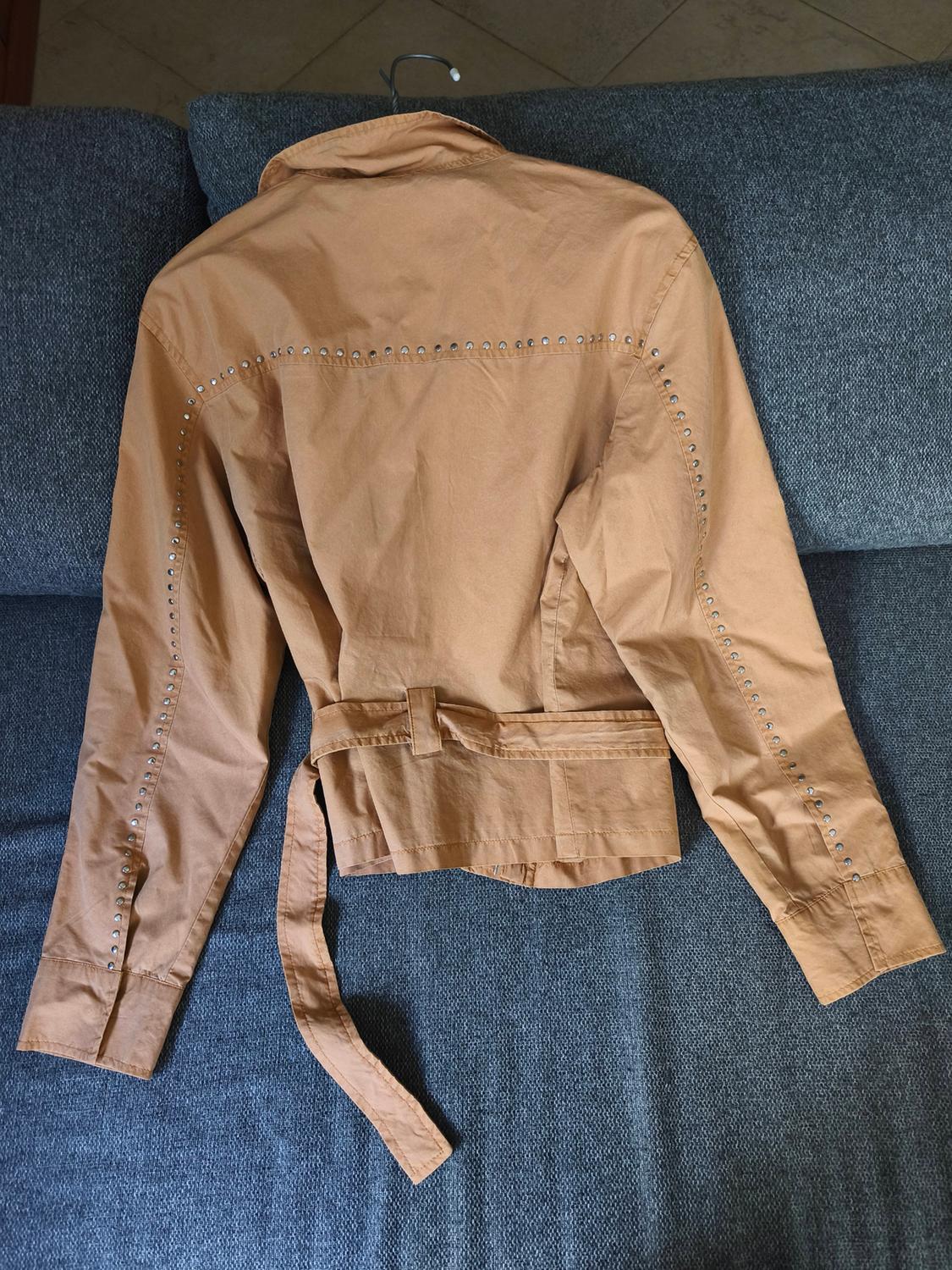 STUDDED BELTED JACKET - Image 2