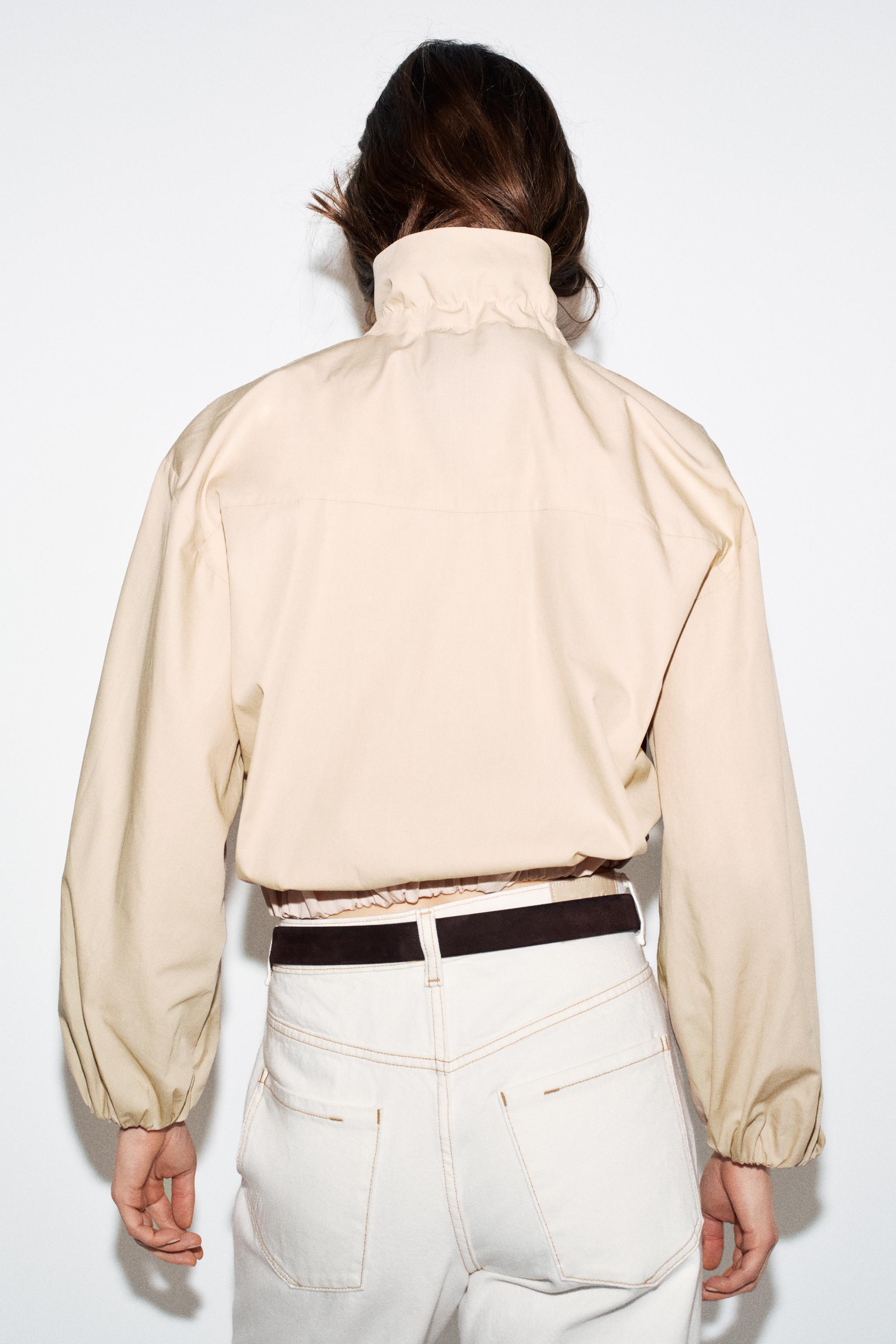 CONTRAST COLLAR POPLIN SHIRT