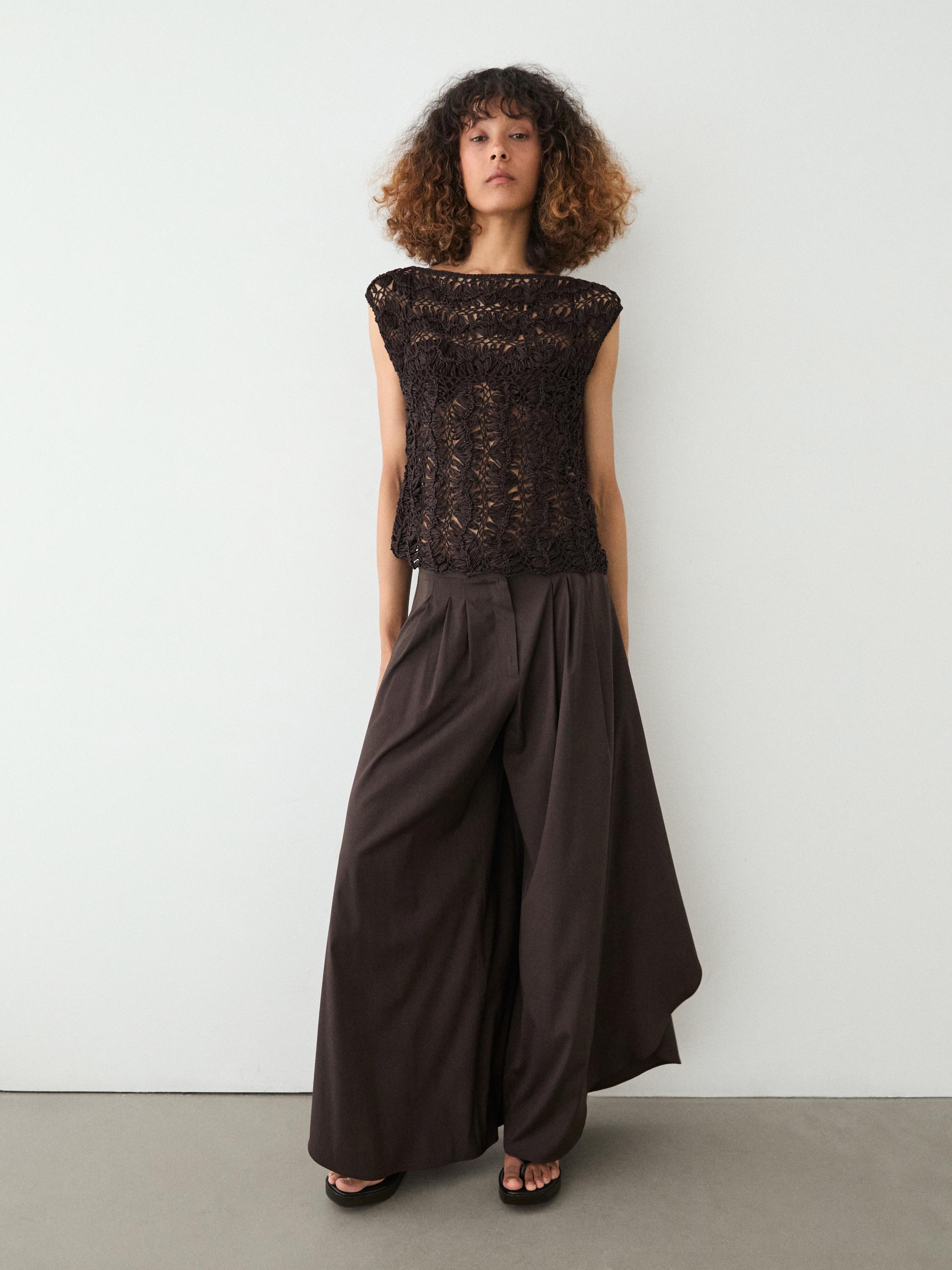 Top en maille crochet