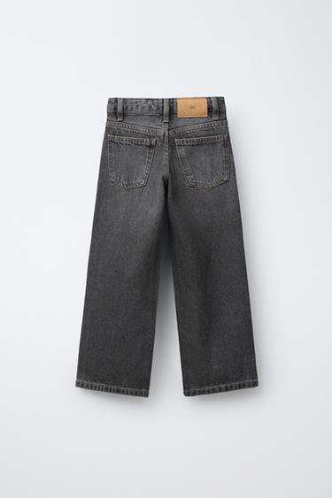 STUDDED STRAIGHT JEANS - Grey by Zara - Image 1