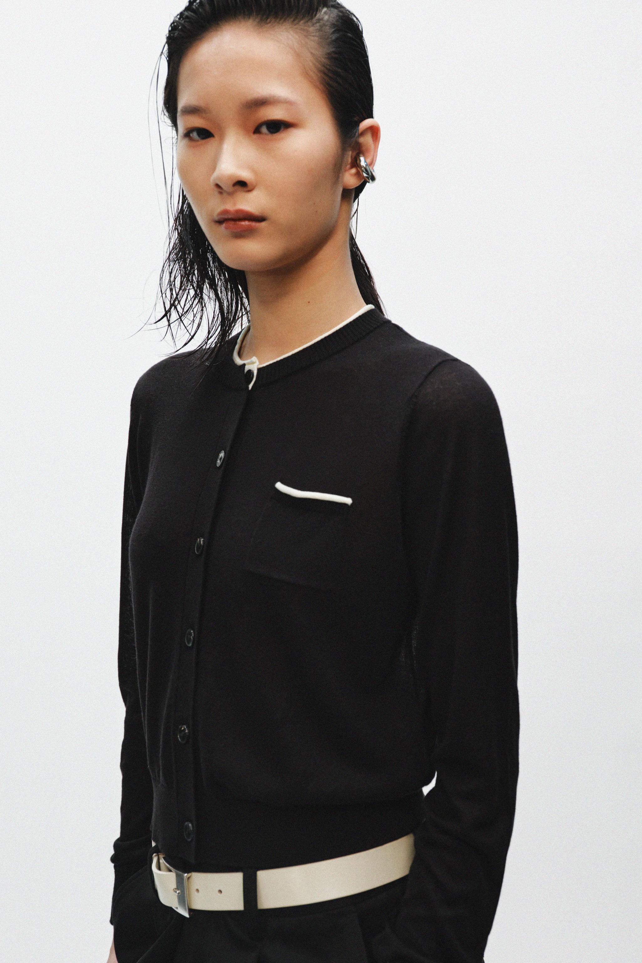 COMBINATION KNIT JACKET