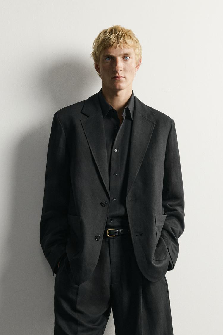 Blazer de traje texturizado 2
