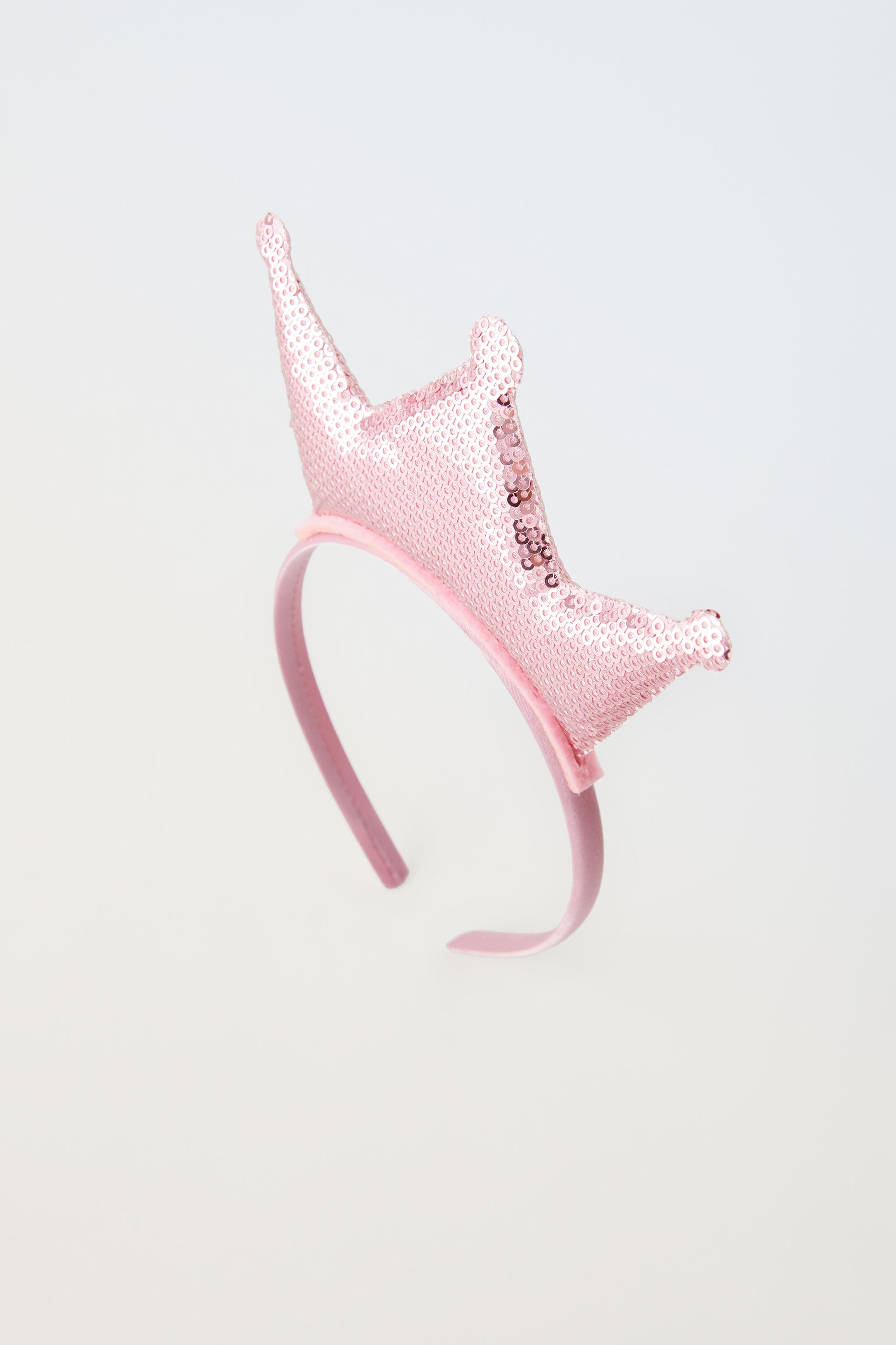 SEQUIN PRINCESS CROWN HEADBAND - Pink | ZARA Canada