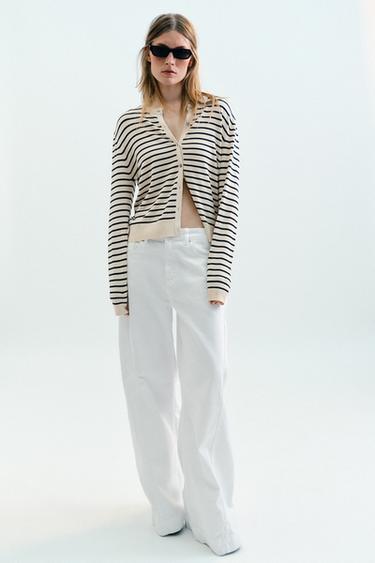 STRIPED KNIT CARDIGAN - striped by Zara - Image 0