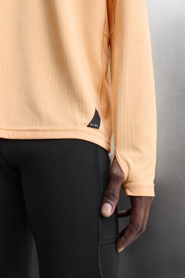 LONG SLEEVE RUNNING T-SHIRT - Orange by Zara - Image 5