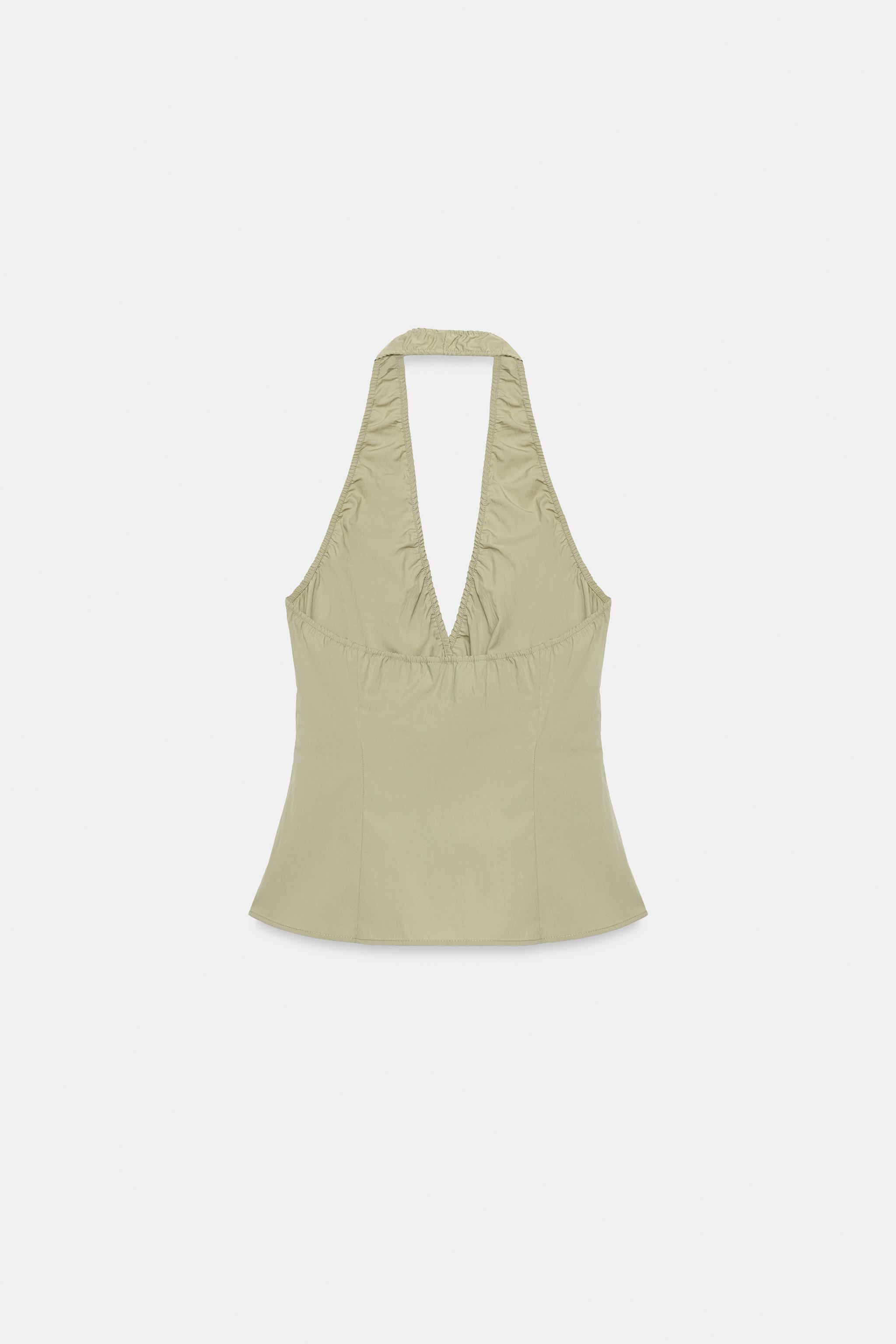 CRISS-CROSS HALTER TOP