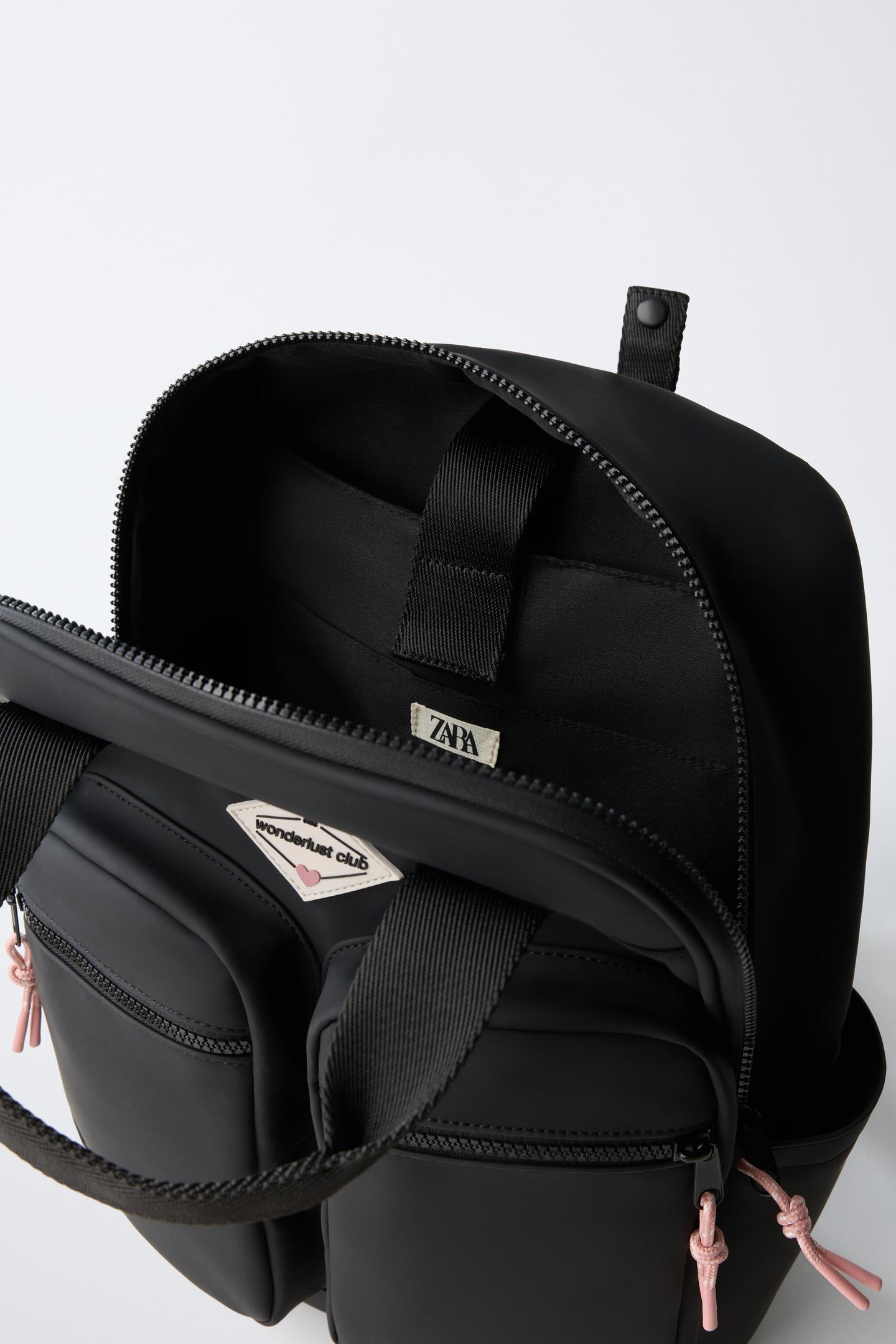 Рюкзак Zara Multipocket для детей, цвет: Чёрный — фото 4