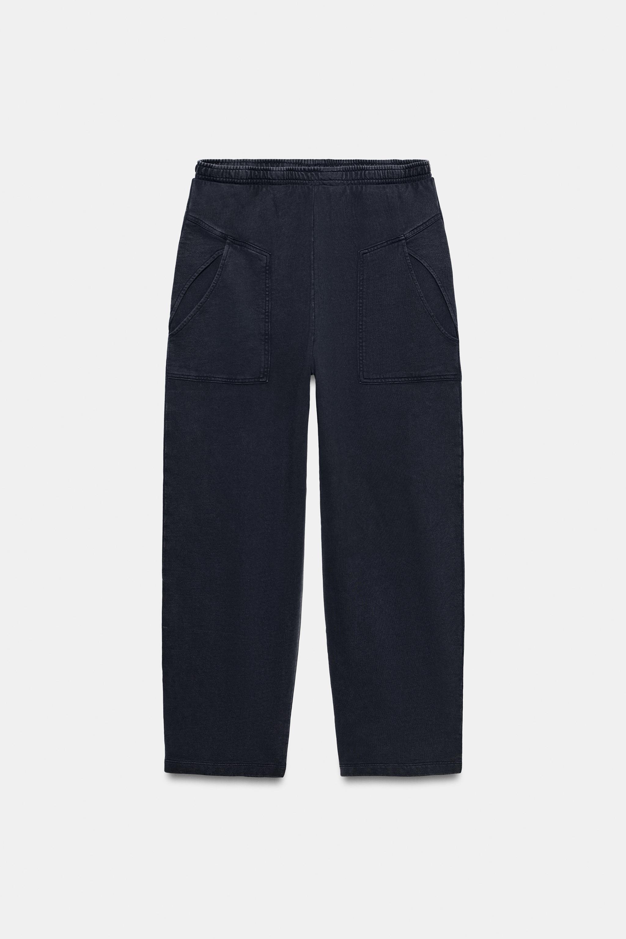 Zara Pamuklu Cepli Pantolon görsel 6
