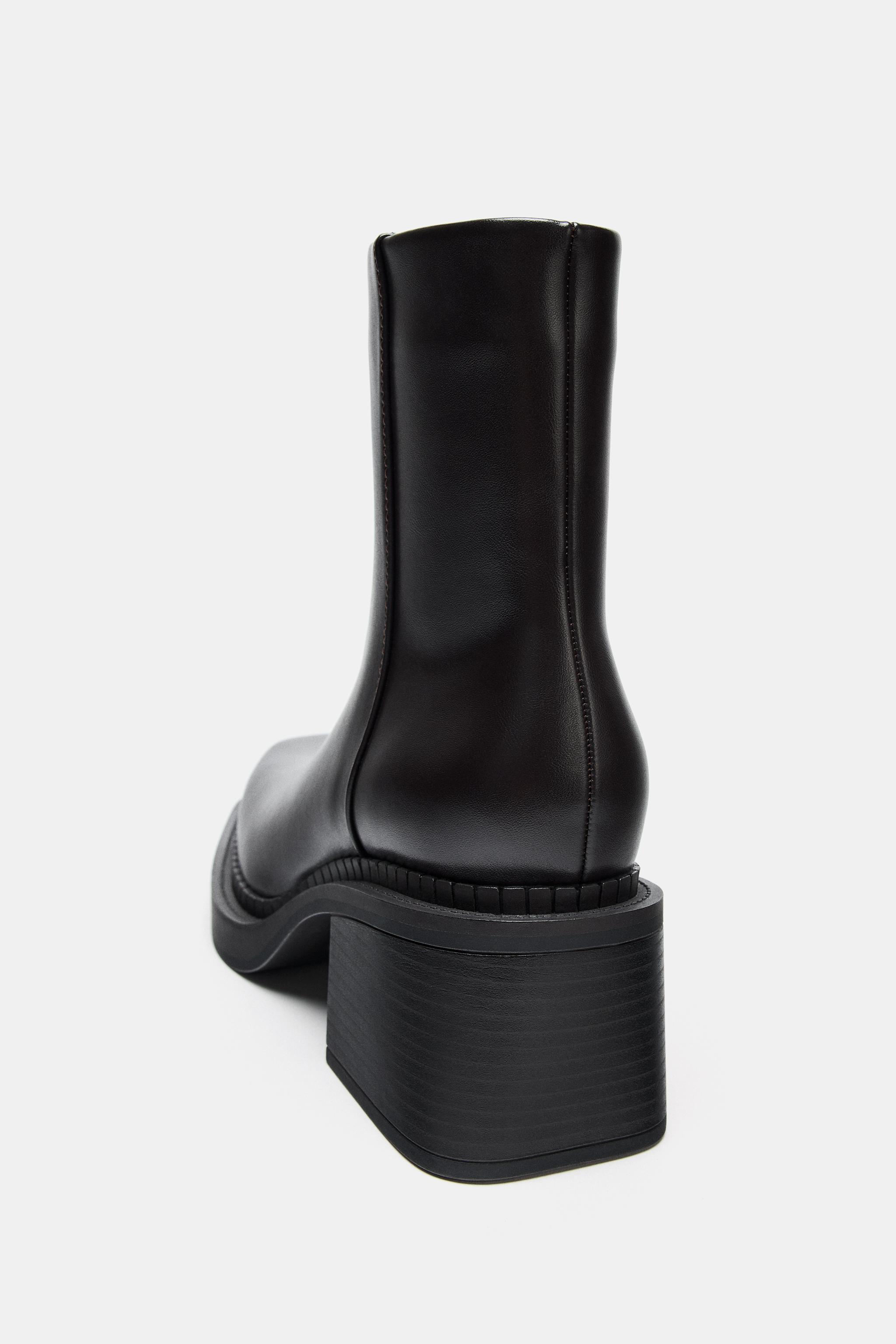 BLOCK HEEL ANKLE BOOTS