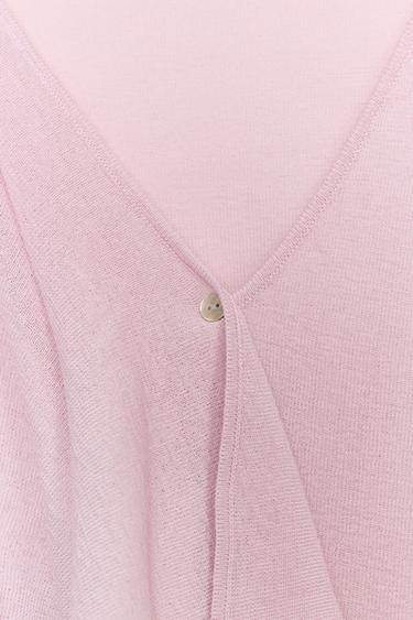 TOP EN MAILLE VOLANT - Rose pâle de Zara - Image 9