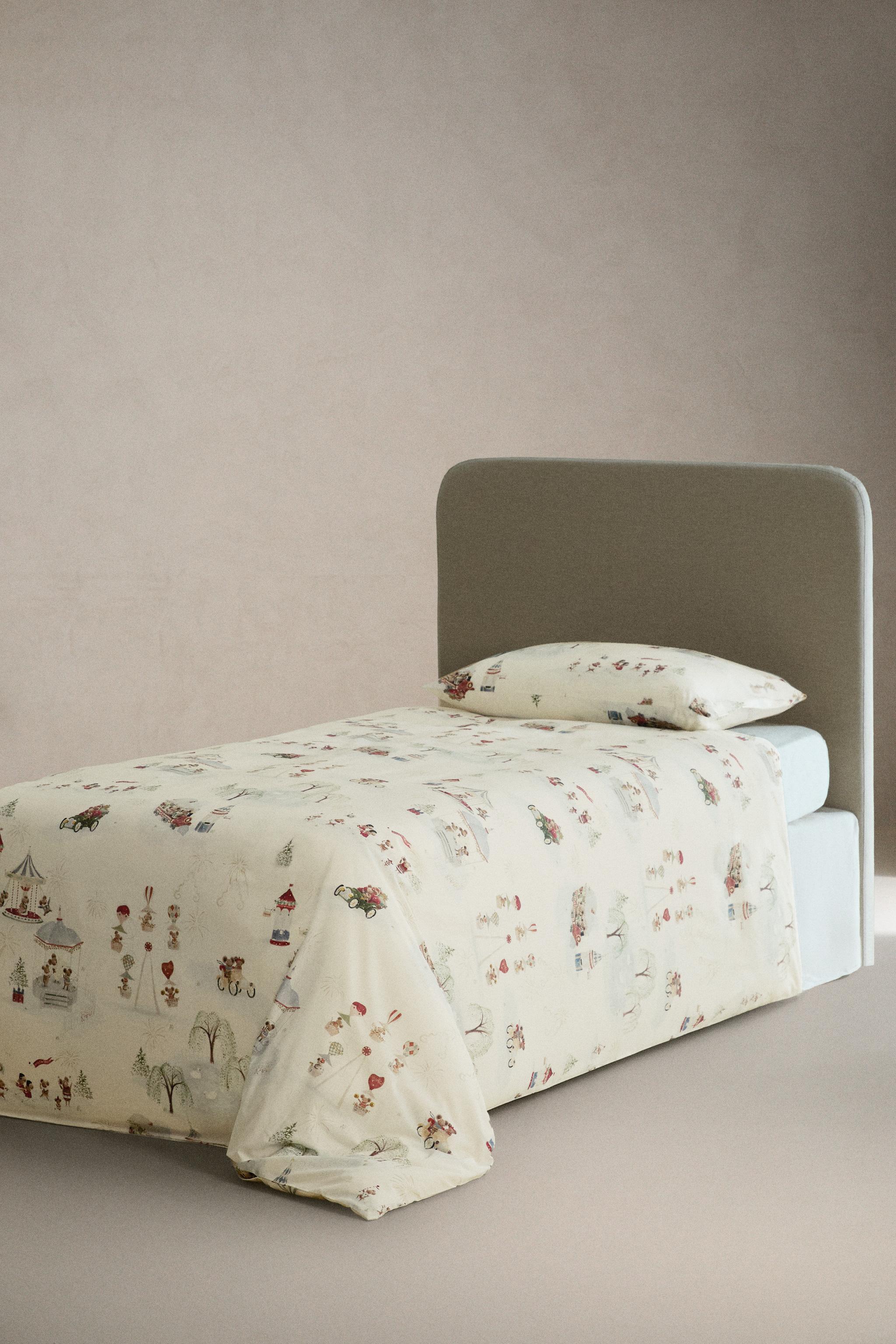 ZARA  掛け布団カバー ダブル サテン 掛け布団カバー（300スレッド） | Zara Home 日本/Japan