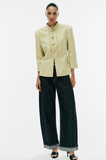BLAZER JACQUARD ALAMARES - Cava de Zara