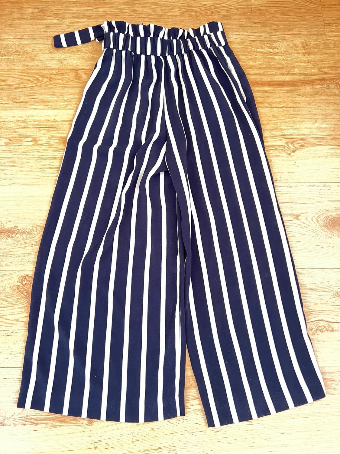 CROPPED TROUSERS WITH SIDE TIE - Image 2