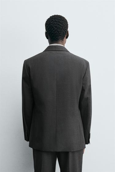 BLAZER DE COSTUME À CARREAUX - Gris anthracite de Zara - Image 2