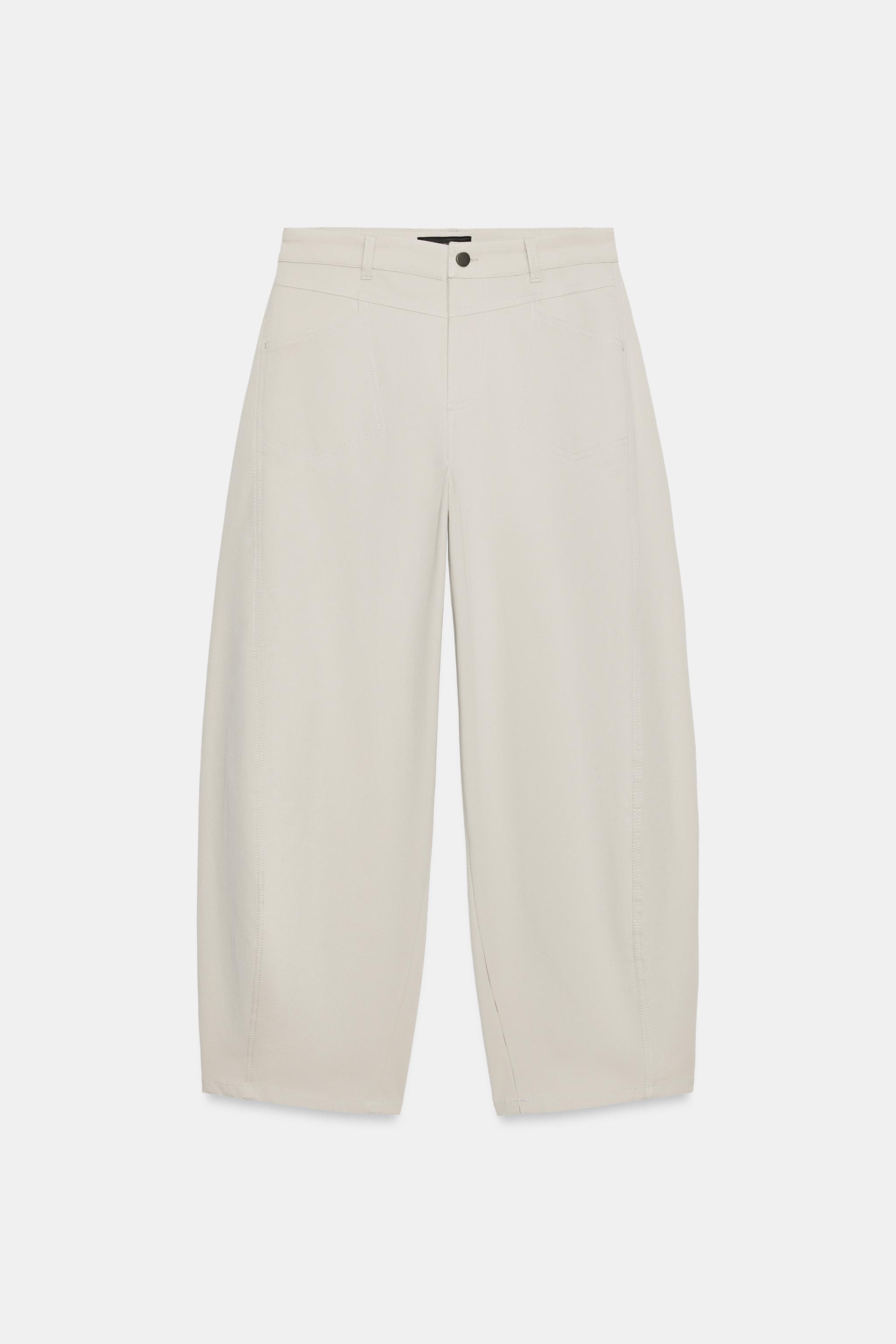 Женские брюки Zara ZW COLLECTION WIDE-LEG PANTS — фото 6