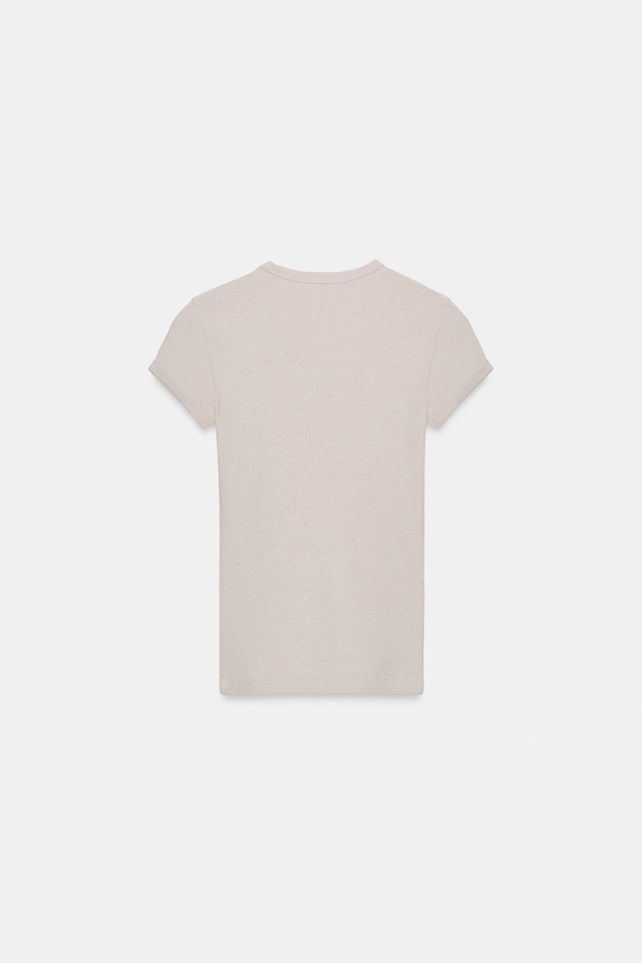 TEE-SHIRT RUSTIQUE AVEC LIN