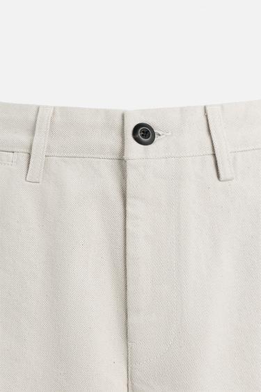 BAGGY FIT BERMUDA SHORTS - Ecru by Zara - Image 7