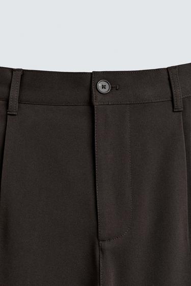 PANTALON STRAIGHT FIT CONFORT - Marron de Zara - Image 8