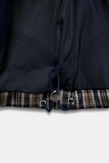 CHECK QUILTED ANORAK - Brown by Zara - Image 9