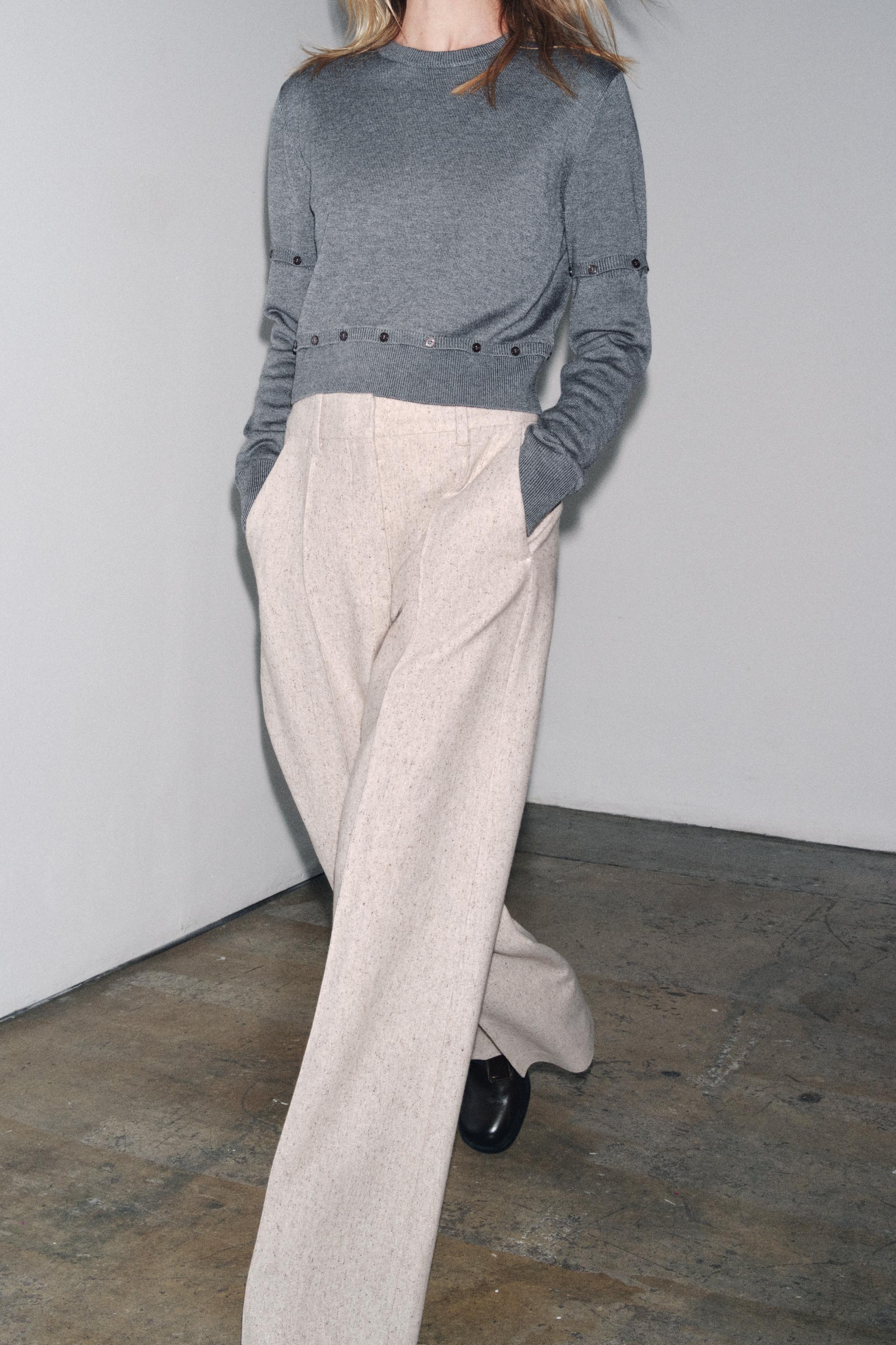 ZWコレクション ワイドレッグパンツ - ベージュ | ZARA Japan / 日本