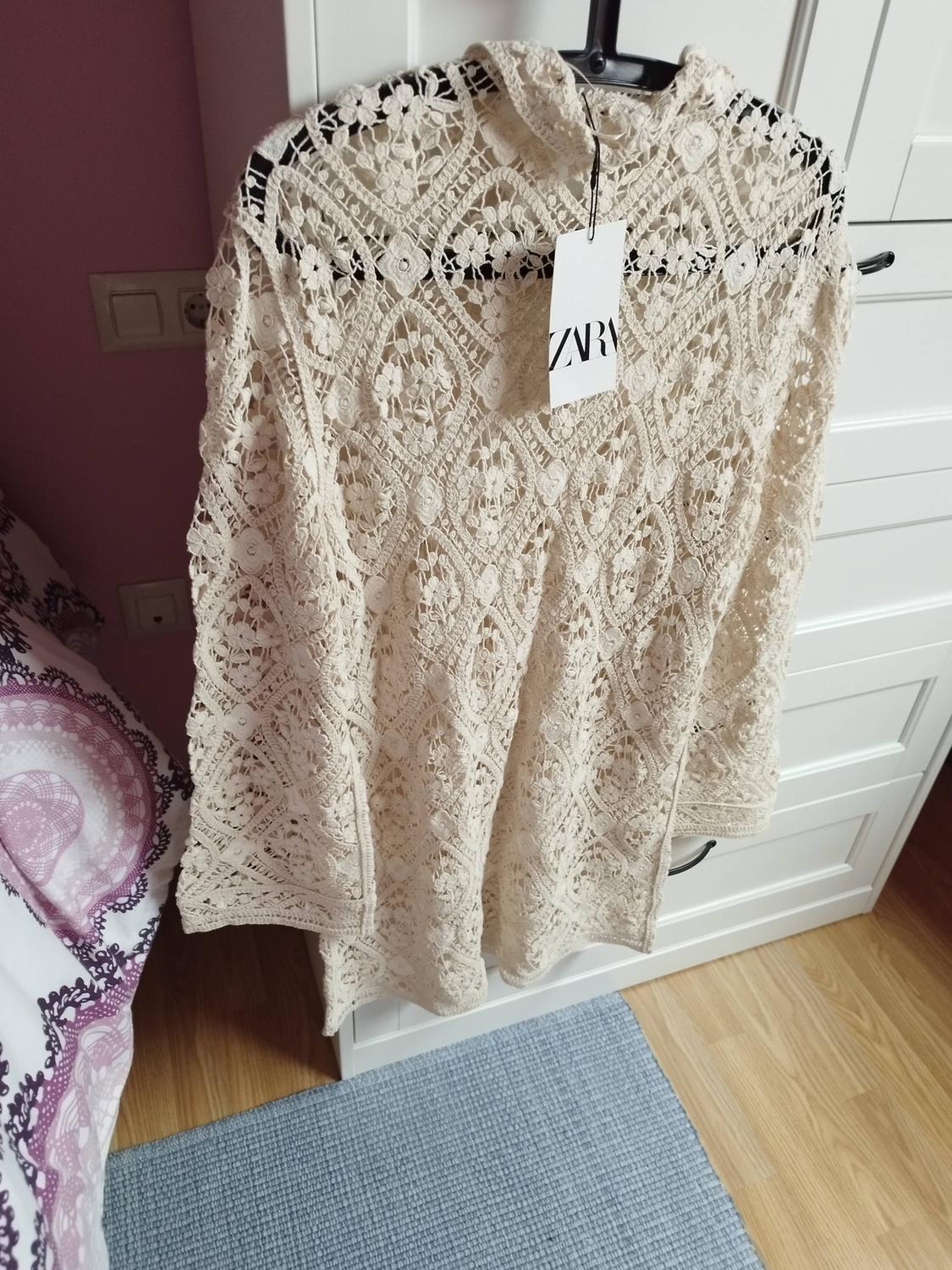 ZW COLLECTION CROCHET MINI DRESS - Image 3