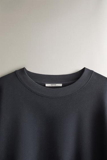 PLUSH SWEATSHIRT - Navy blue by Zara - Image 1