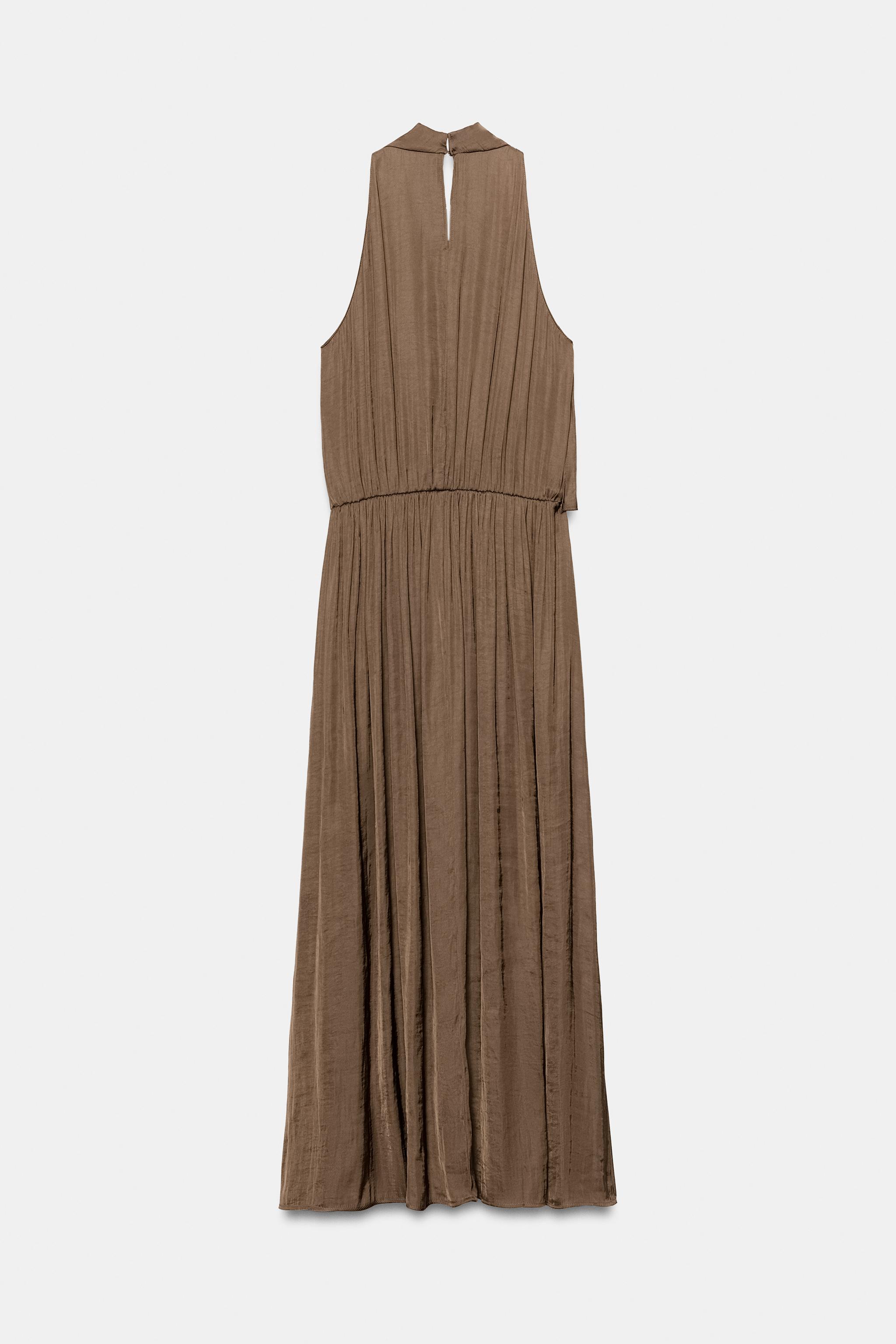ROBE MI-LONGUE SATINÉE