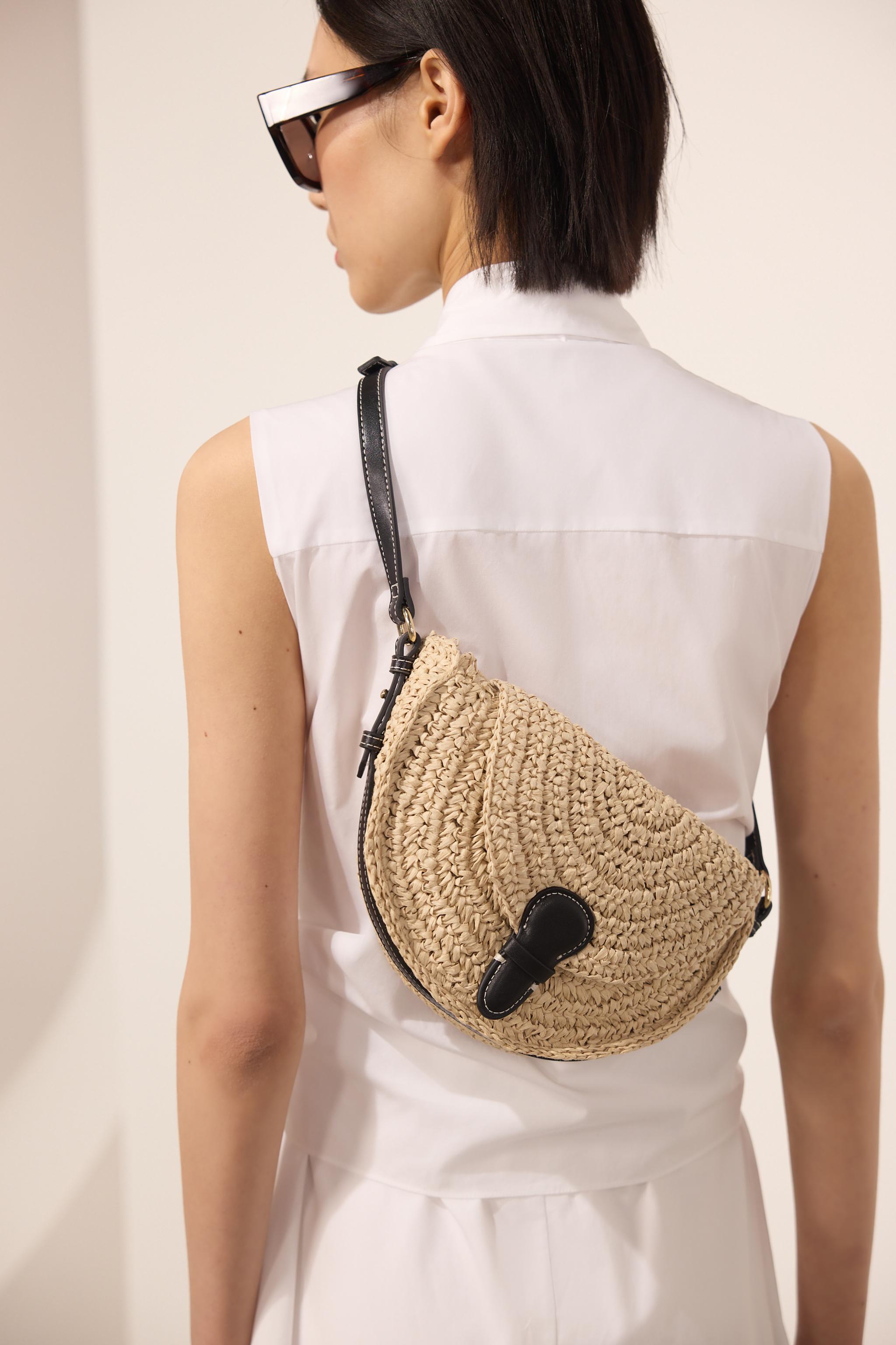 straw bag zara