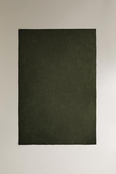 XXL WOOL THROW - Green by Zara - Image 0