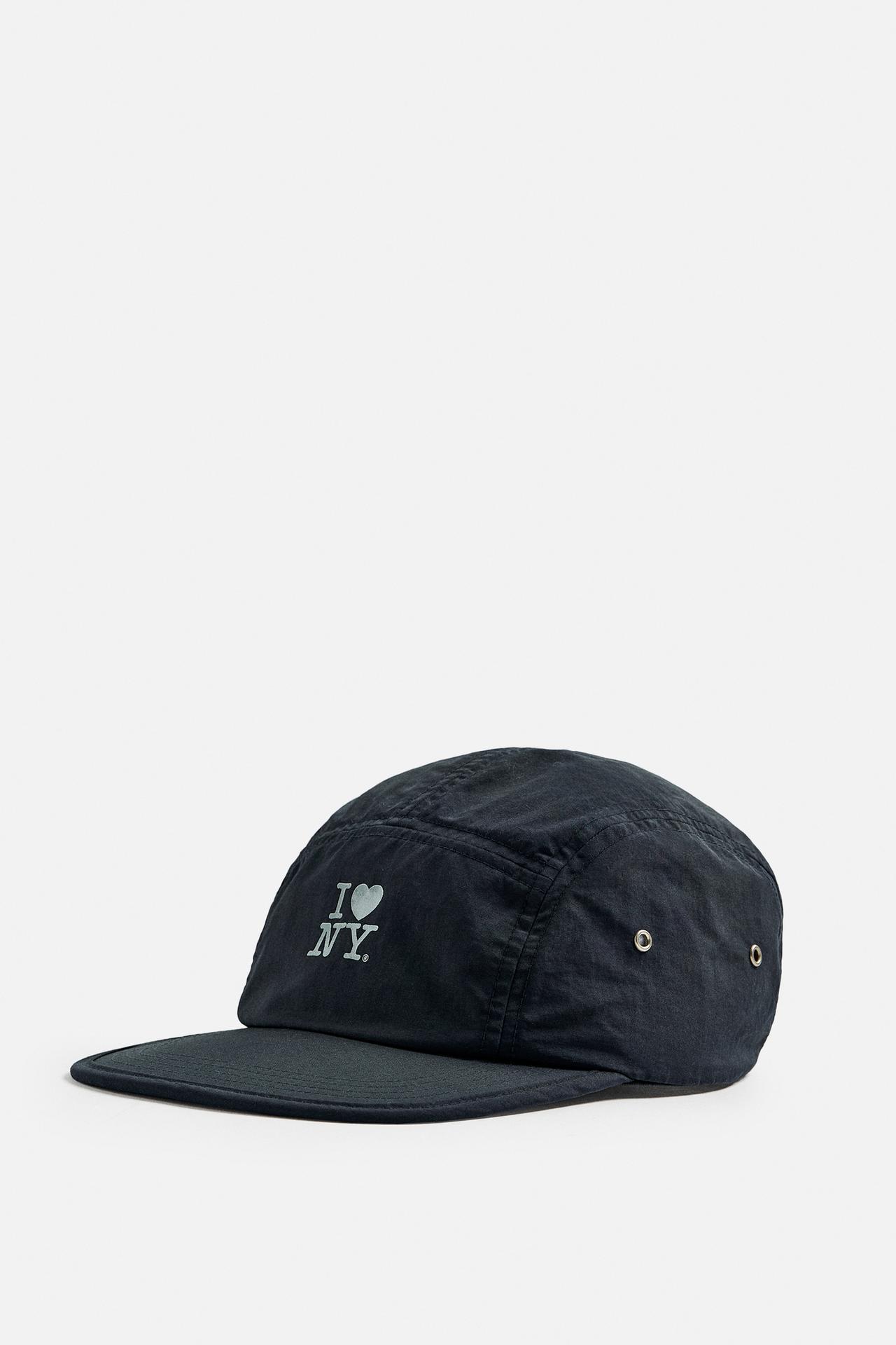 I LOVE NEW YORK ® FLAT PEAK CAP - Midnight blue by Zara