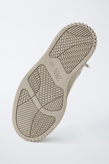BASIC HIGH-TOP SNEAKERS - White by Zara - Image 6