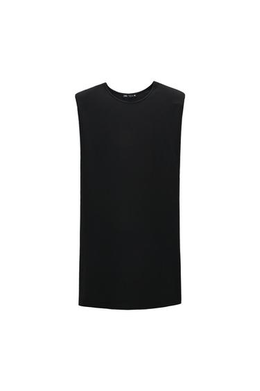 DRESS WITH SHOULDER PADS