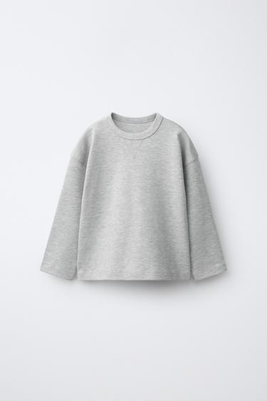 INTERLOCK PLAIN T-SHIRT - Grey marl by Zara