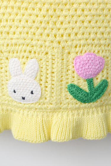 MIFFY™ MERCIS BV © CROCHET TOP - Pastel yellow by Zara