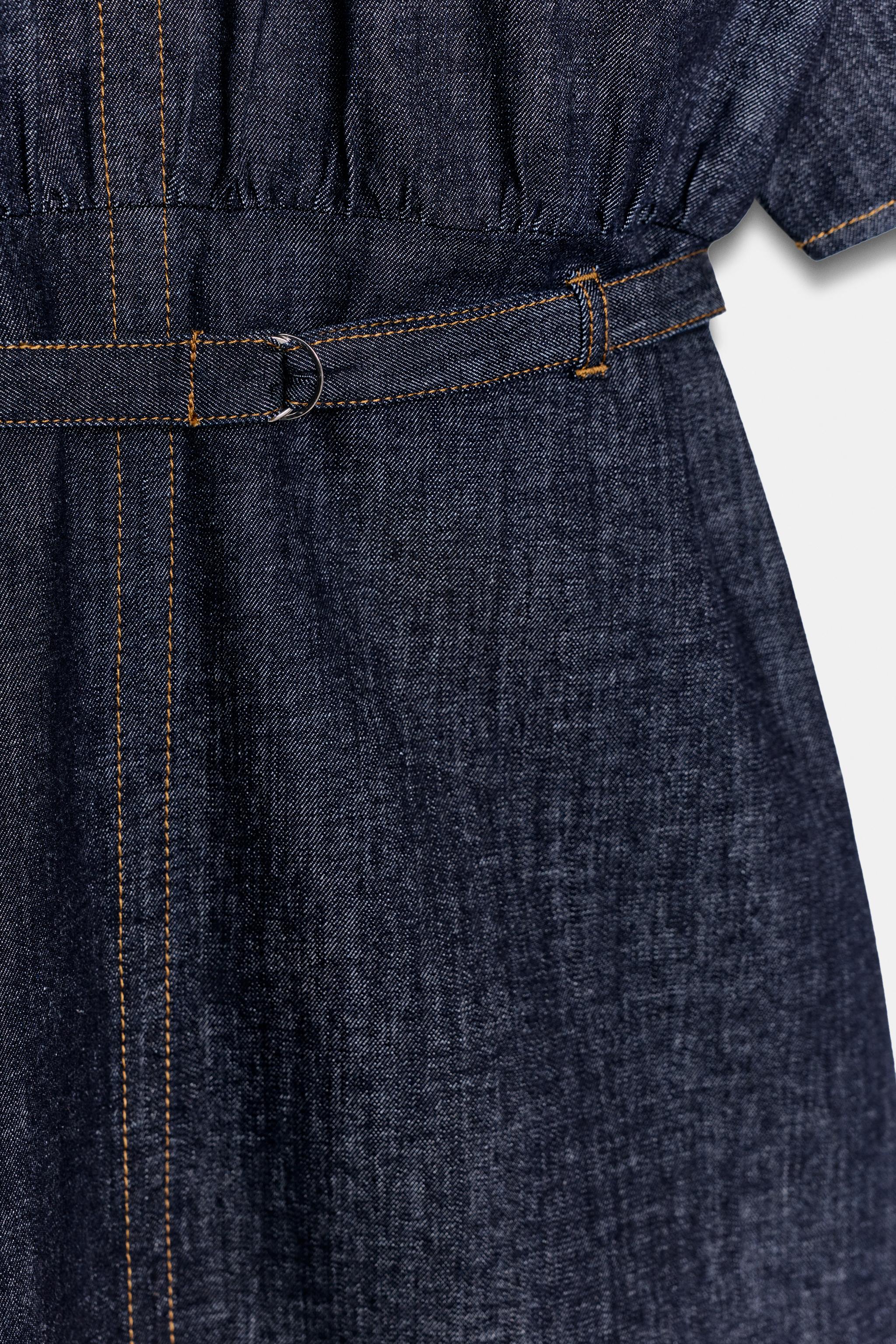 Z1975 BELTED DENIM DRESS