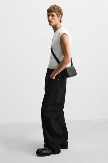 SAC BANDOULIÈRE TEXTURÉ - Noir de Zara - Image 1