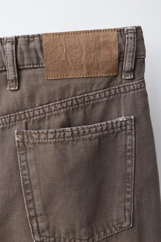 JEAN WIDE LEG CARGO - Marron de Zara - Image 3