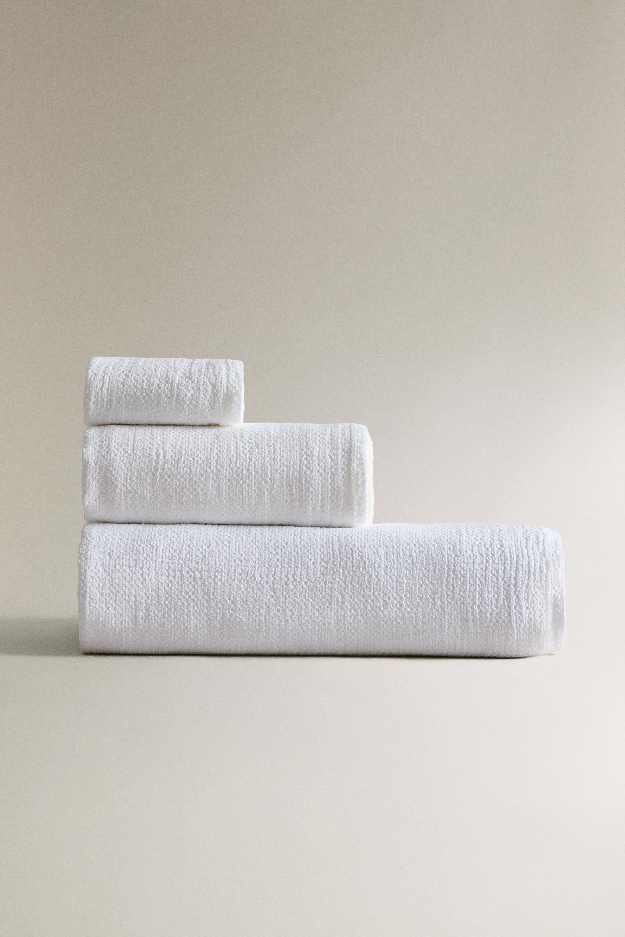 SERVIETTE DE BAIN LIN WAFFLE