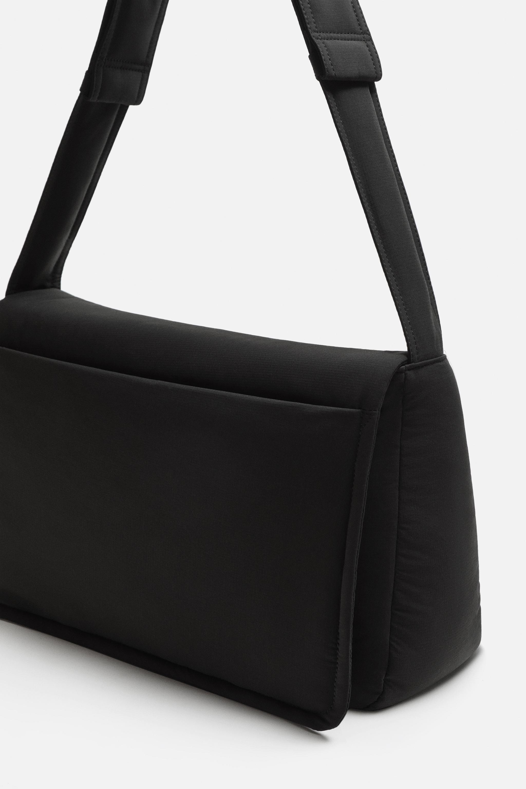 NYLON SHOULDER BAG - Khaki Green | ZARA United States