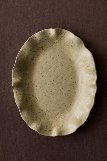 TERRACOTTA SERVING DISH WITH WAVY DESIGN - GREENISH by Zara - Image 5