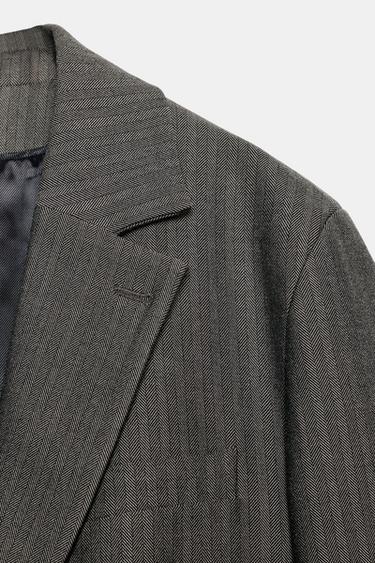 VESTE OVERSIZE À BOUTON MULTIPOSITION - vert kaki-moyen de Zara - Image 7