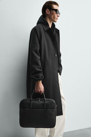 תיק יד עם טקסטורה - שחור של Zara