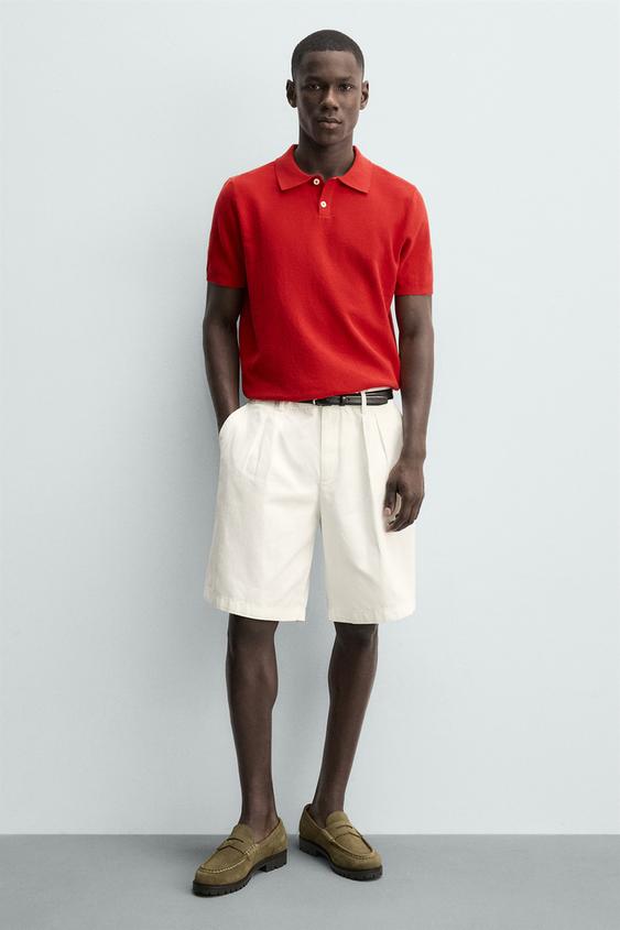 LEATHER PENNY LOAFERS WITH TRACK SOLE from Zara - $109